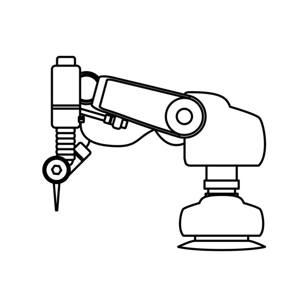 Tecnologia de braço robótico —  Vetores de Stock