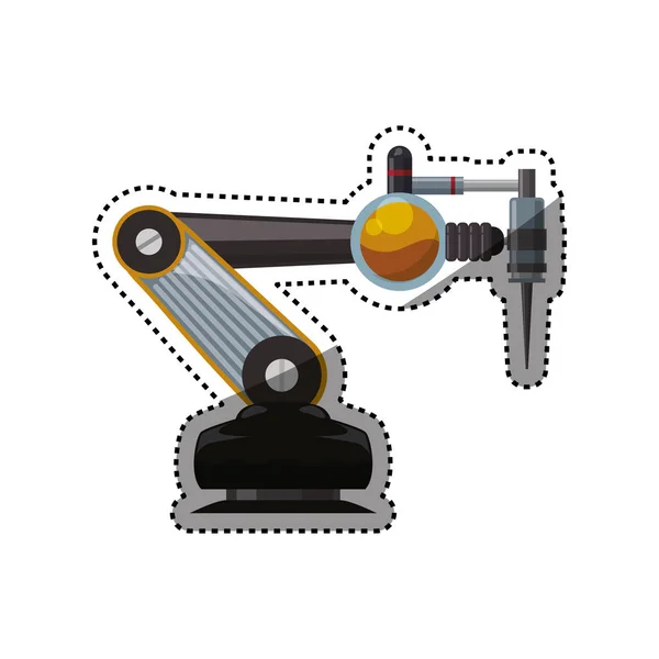 Tecnologia de braço robótico —  Vetores de Stock