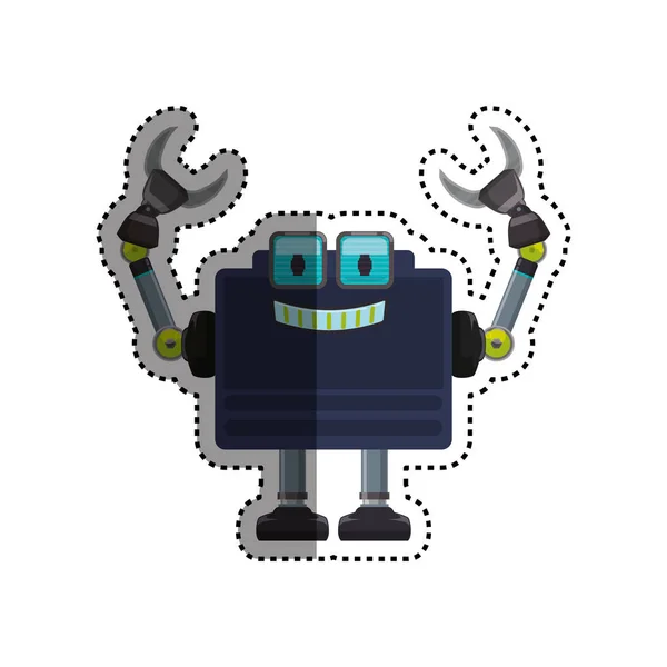 Robota strojní technologie — Stockový vektor