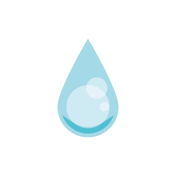 Geïsoleerde waterdruppel — Stockvector