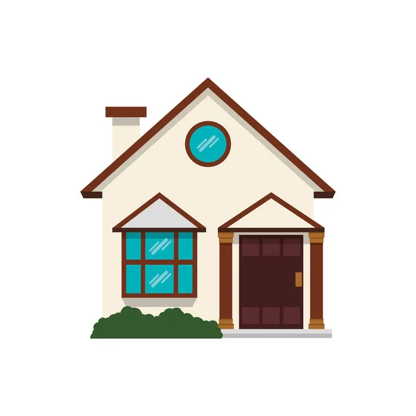 House building isolated — Stock Vector