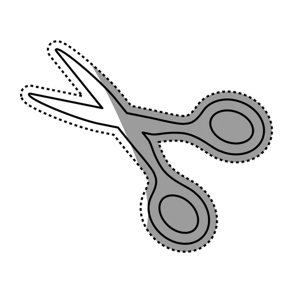 Scissors cloth isolated — Stock Vector