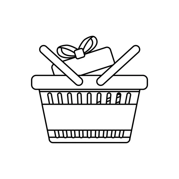 Shopping basket symbol — Stock Vector