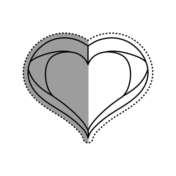 Corazón y amor — Archivo Imágenes Vectoriales
