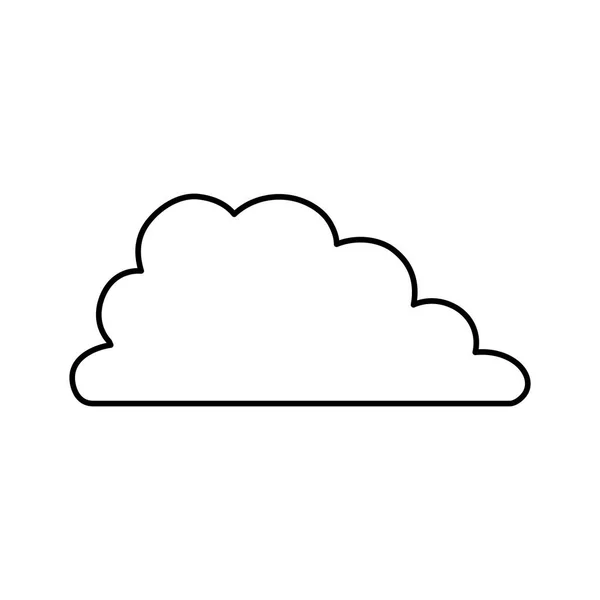 Symbole météo nuage — Image vectorielle