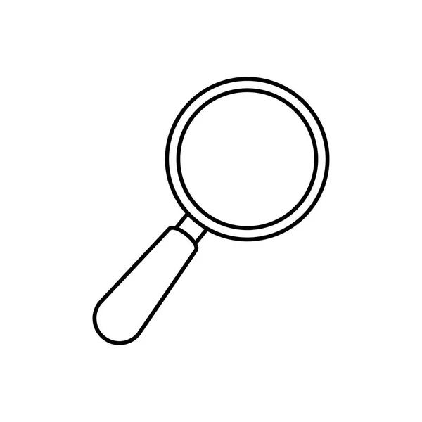Lupe magnifying glass — Stock Vector