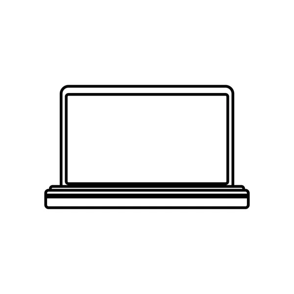 Laptop pc tecnologia — Vetor de Stock