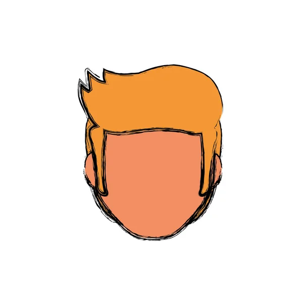 Hombre cabeza sin rostro — Vector de stock