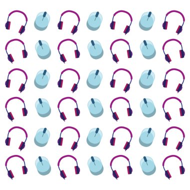 kulaklık ve fare arka plan