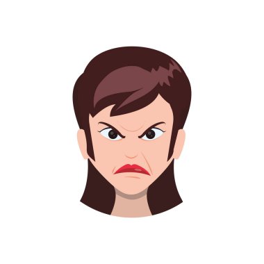 kızgın karikatür face