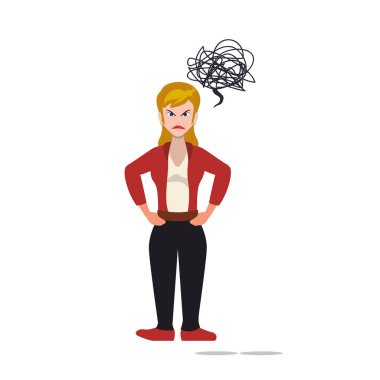 kızgın karikatür face