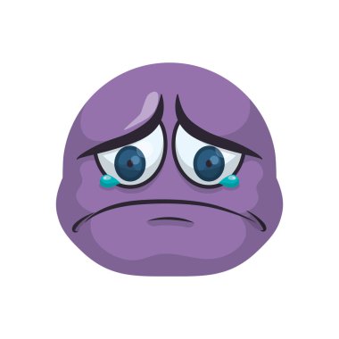 Üzgün çizgi film yüz