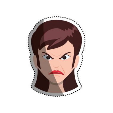 kızgın karikatür face