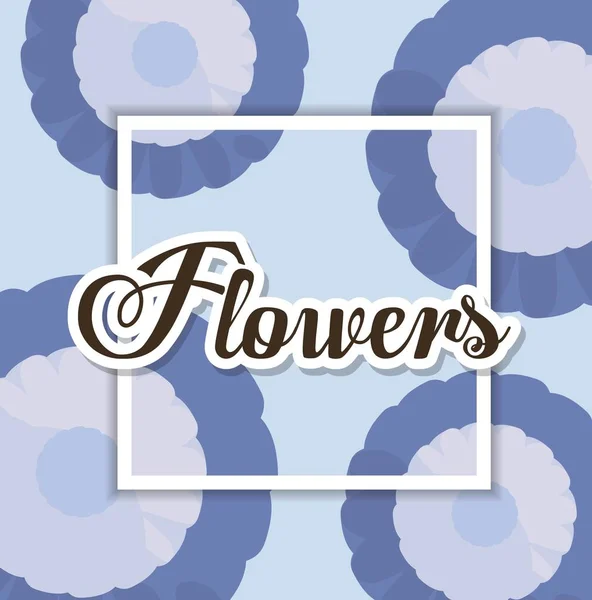 Bellissimo disegno dei fiori — Vettoriale Stock