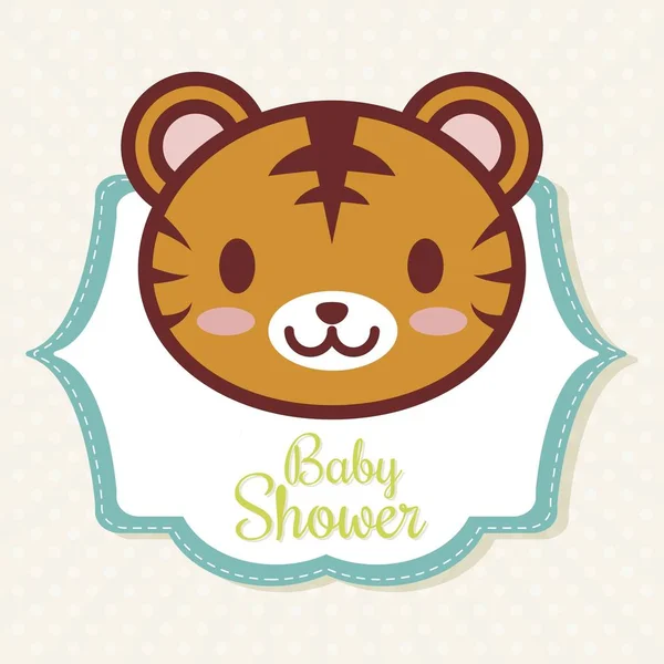 Baby shower design — Stock Vector