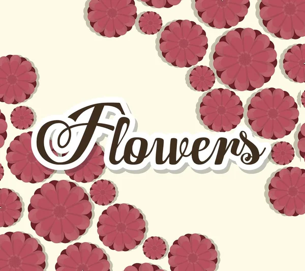 Schönes Blumendesign — Stockvektor