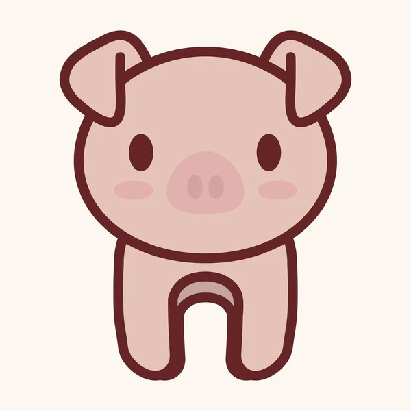 Icône animale kawaii — Image vectorielle