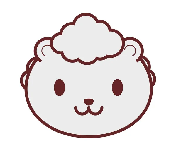 Icono de animal kawaii — Vector de stock