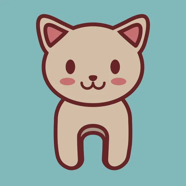 Icono de animal kawaii — Vector de stock