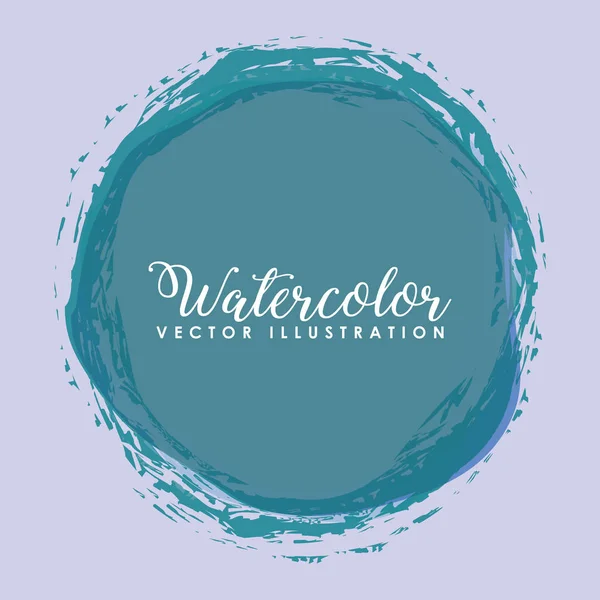 Diseño de acuarela colorido — Vector de stock