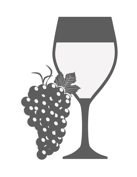 Imagen icono de la copa de vino — Vector de stock