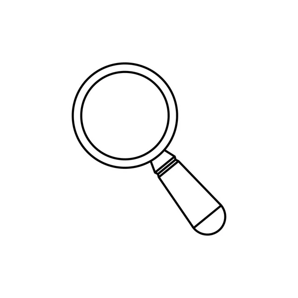 Magnifying glass lupe — Stock Vector