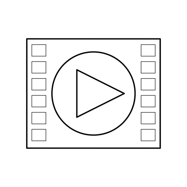 Video média játékos — Stock Vector