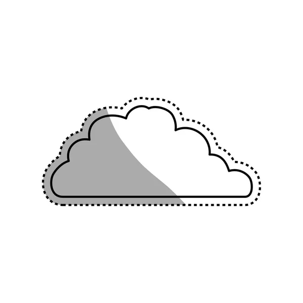 Símbolo meteorológico nuvem —  Vetores de Stock