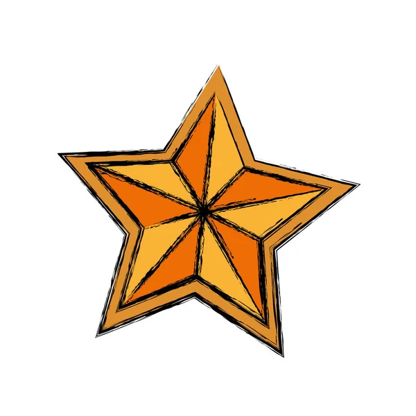 Símbolo em forma de estrela — Vetor de Stock