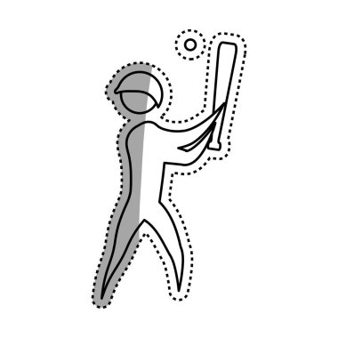 Spor oyun soyut man siluet