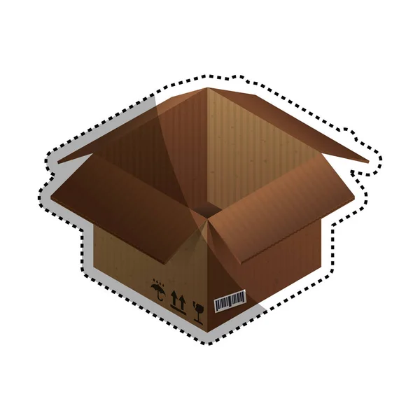 Caja paquete de entrega — Vector de stock