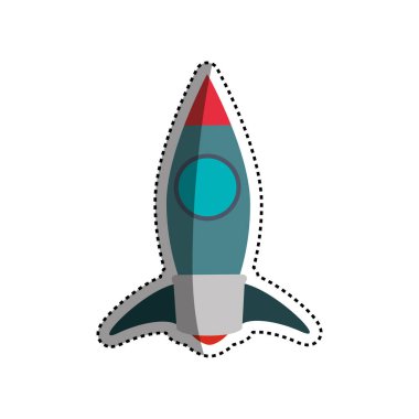 Uzay gemisi roket izole