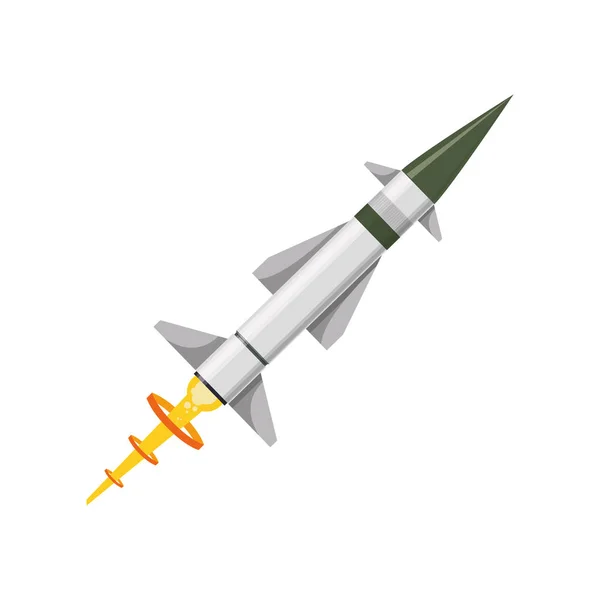 Missile rocket weapon — Stock Vector