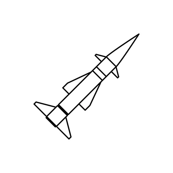 Missil raket vapen — Stock vektor