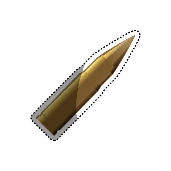 Isolated bullet gun — Stock Vector