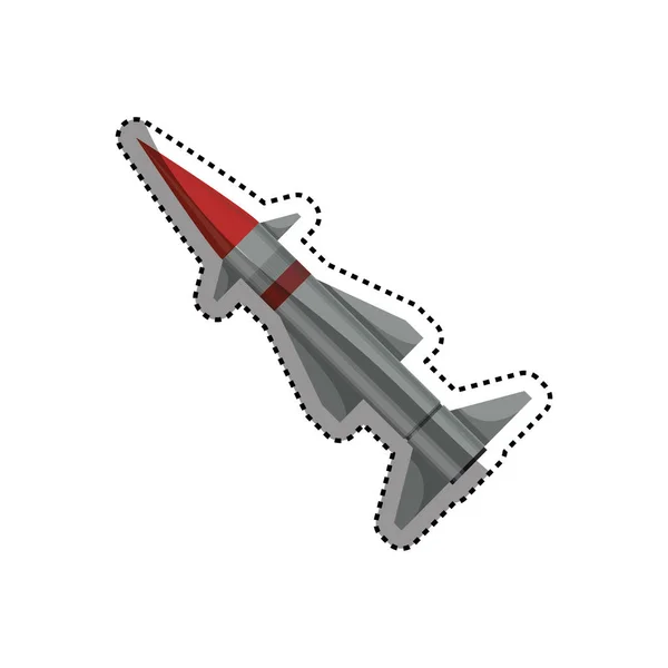 Ракета ракетної зброї — стоковий вектор