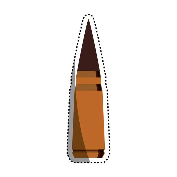 Pistola de bala isolada —  Vetores de Stock