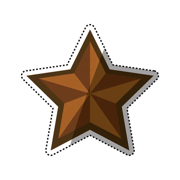 Simbolo medaglia stellare — Vettoriale Stock