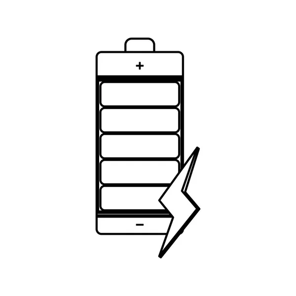 Batería eléctrica recargable — Vector de stock