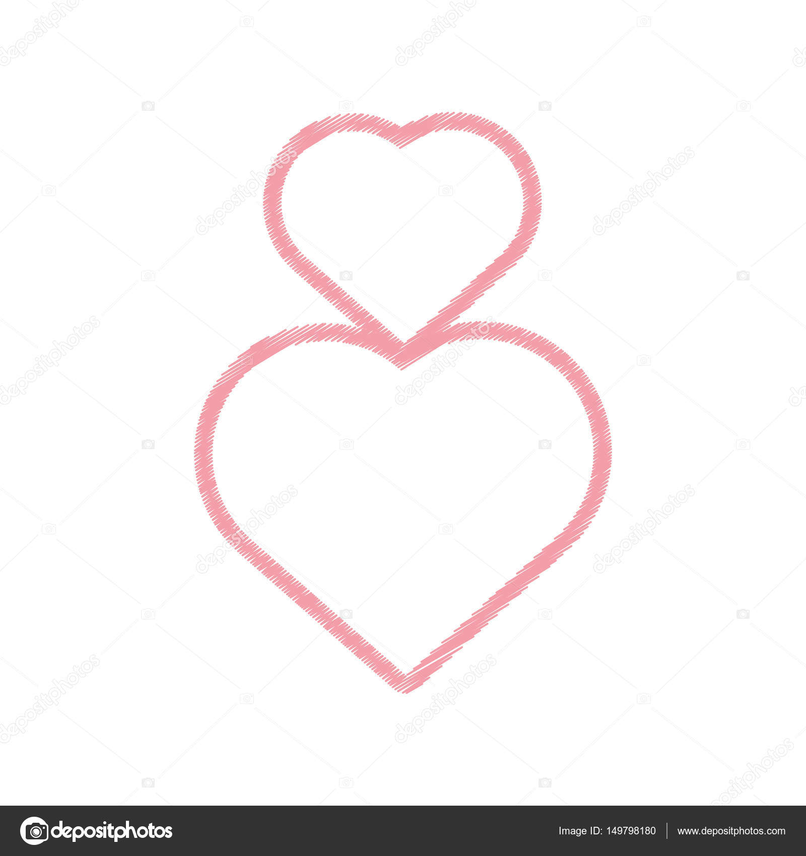 Dessin Coeur Amour Decoration Image Vectorielle Djv C