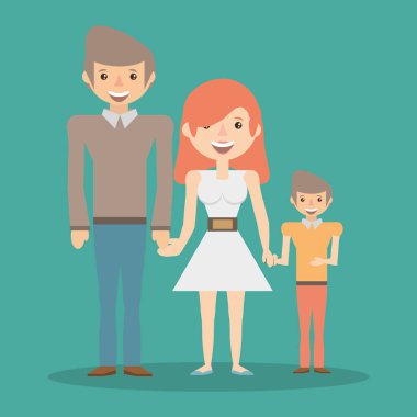 birlikte ilişkisi gülümseyen aile