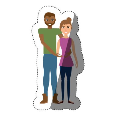 Çift romantik yaşam tarzı gölge