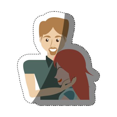 adam kucaklama kız güzel gölge