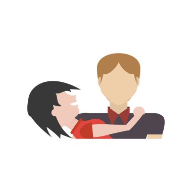 Çift romantik sevimli ilişki