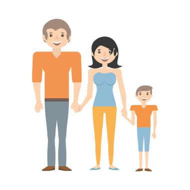 mutlu aile sevgisi üyeler