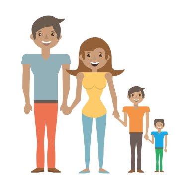 mutlu aile sevgisi üyeler