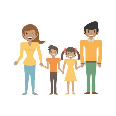 mutlu aile sevgisi üyeler