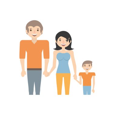 mutlu aile sevgisi üyeler