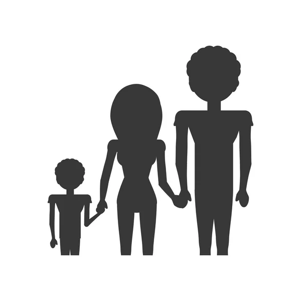 Pictogram familie liefde leden — Stockvector