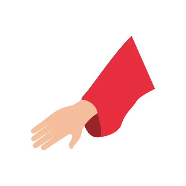 Symbol der menschlichen Hand — Stockvektor